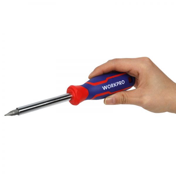 Отвертка-битодержатель 1/4" магнитная проф WP221049 WORKPRO