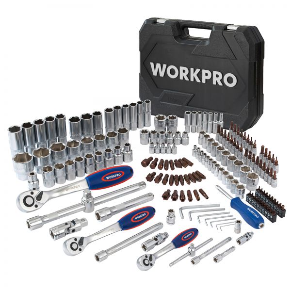 Набор инструментов 1/4"+3/8"+1/2" 172шт WP202545 WORKPRO