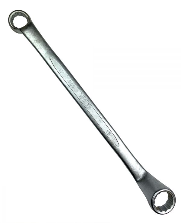 Ключ накидной 17*19мм изгиб 75 градусов 27-9001719MC-NR NICHER®