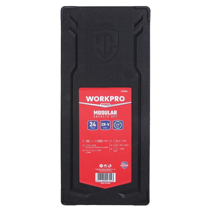 Тележка инструментальная 7 ящиков с 12 ложементами WP285002A WORKPRO (186 предметов)